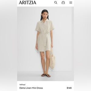 Wilfred Eleta Linen Mini Dress